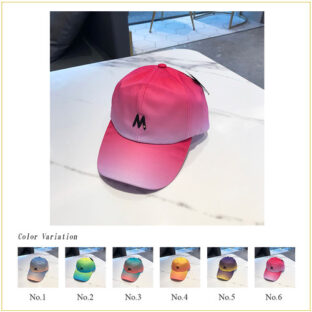 【No.6 ローズレッド】帽子 グラデーション キャップ ローキャップ フリーサイズ カラフル ダンス ストリート おしゃれ ぼうし スポーツ カジュアル レディース メンズ 男女兼用 日よけ野球帽 登山 釣り ゴルフ 運転 アウトドア