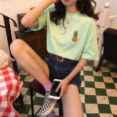 韓国っぽいオーバーサイズ『Tシャツ』でカジュアルコーデを楽しもう♡